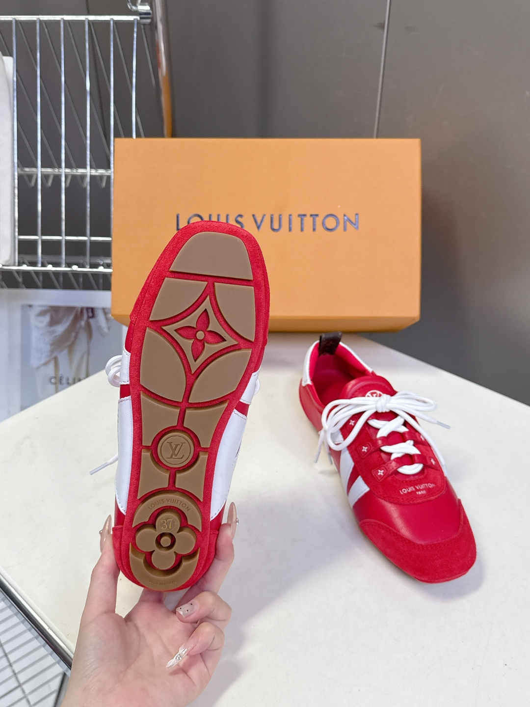 Louis Vuitton路易威登驴牌春夏Sneakerina系列 芭蕾运动鞋 德训鞋 平底鞋 原版三对
