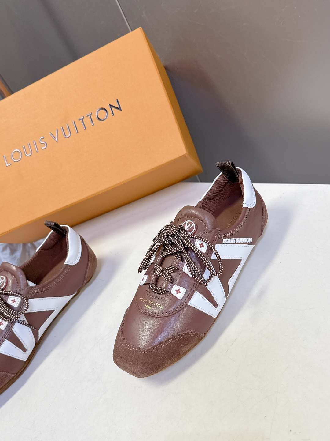 Louis Vuitton路易威登驴牌春夏Sneakerina系列 芭蕾运动鞋 德训鞋 平底鞋 原版三对