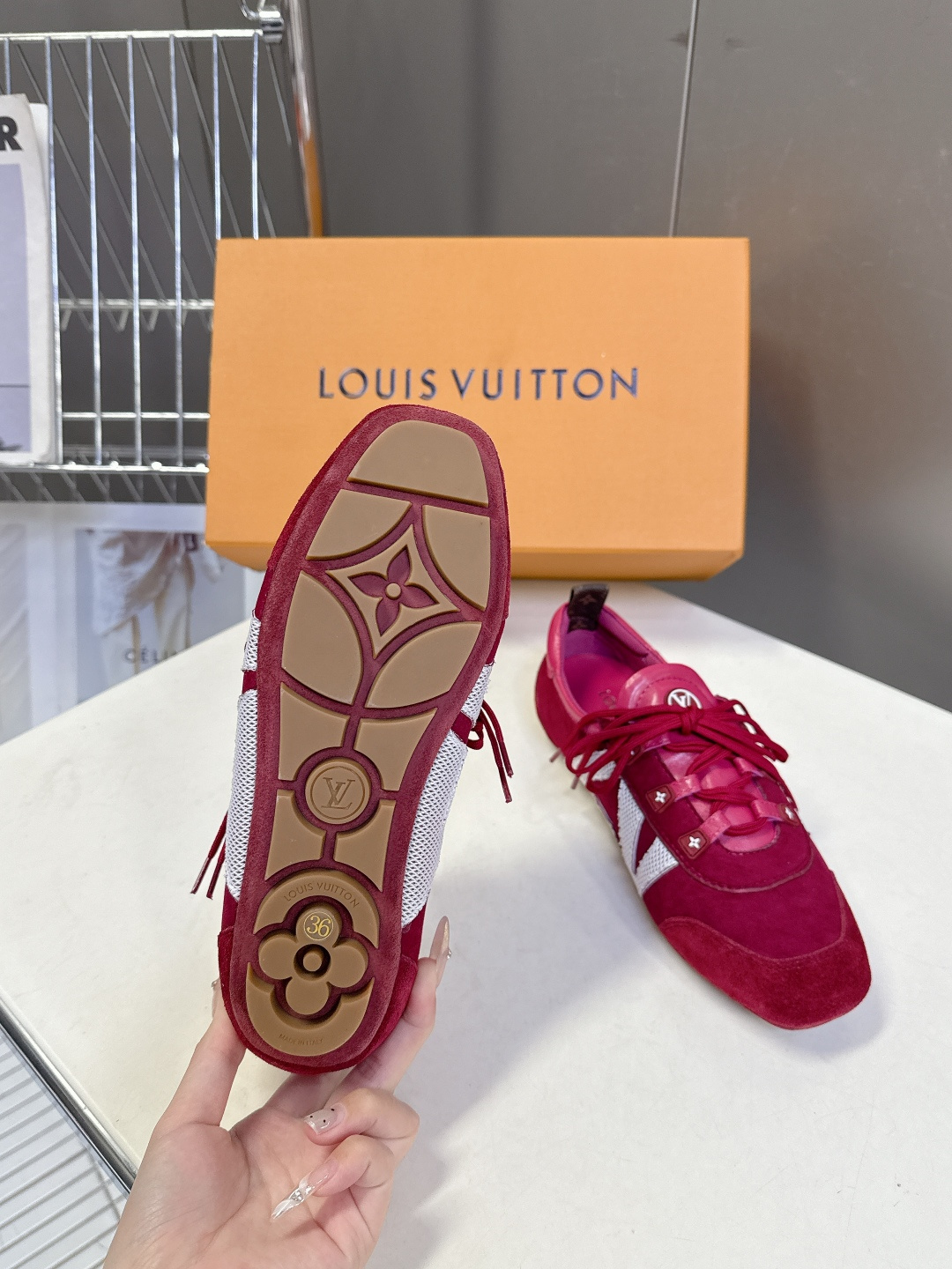Louis Vuitton路易威登驴牌春夏Sneakerina系列 芭蕾运动鞋 德训鞋 平底鞋 原版三对