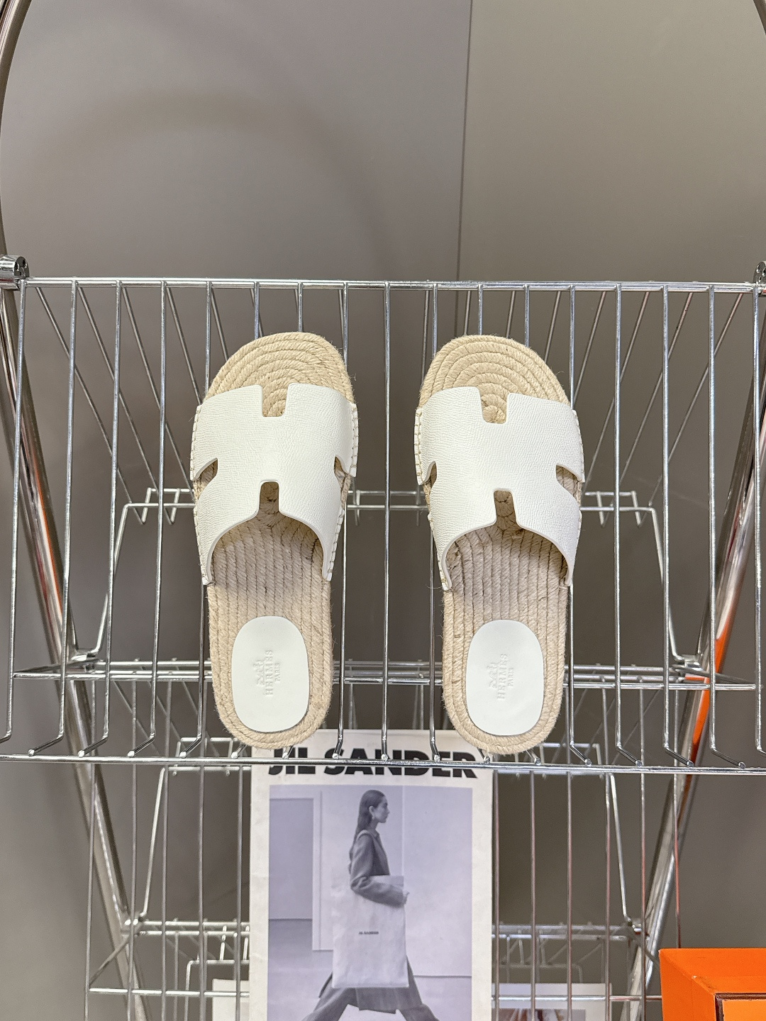 HERMES爱马仕春夏最新情侣款Antigua草编鞋 H拖鞋 超多明星网红种草 夏天必备 麂皮山羊皮草编