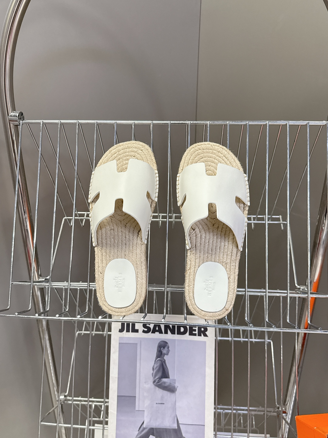 HERMES爱马仕春夏最新情侣款Antigua草编鞋 H拖鞋 超多明星网红种草 夏天必备 麂皮山羊皮草编