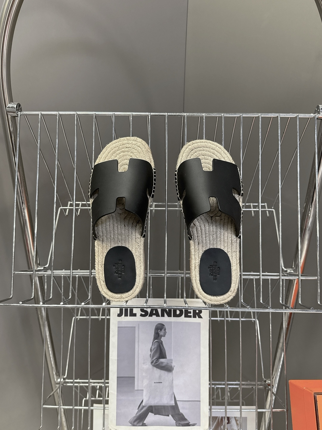 HERMES爱马仕春夏最新情侣款Antigua草编鞋 H拖鞋 超多明星网红种草 夏天必备 麂皮山羊皮草编