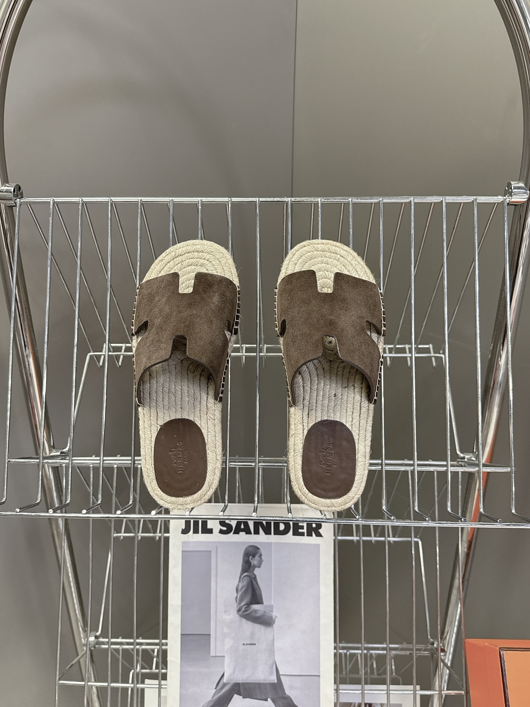 HERMES爱马仕春夏最新情侣款Antigua草编鞋 H拖鞋 超多明星网红种草 夏天必备 麂皮山羊皮草编