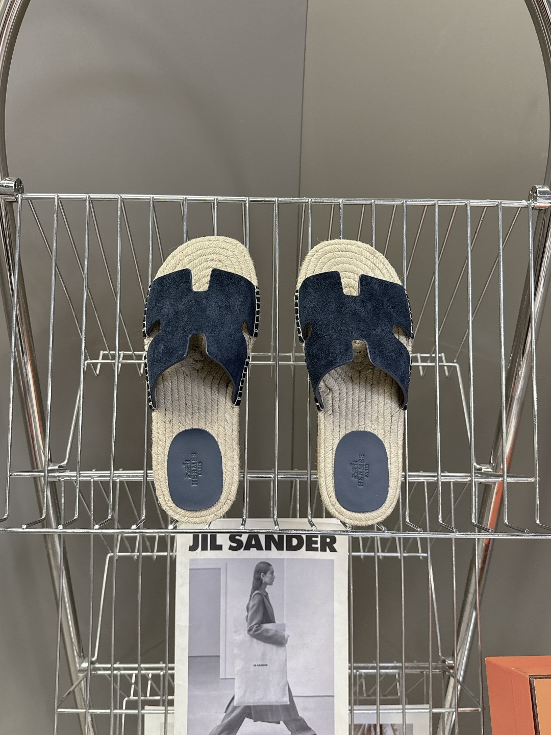 HERMES爱马仕春夏最新情侣款Antigua草编鞋 H拖鞋 超多明星网红种草 夏天必备 麂皮山羊皮草编