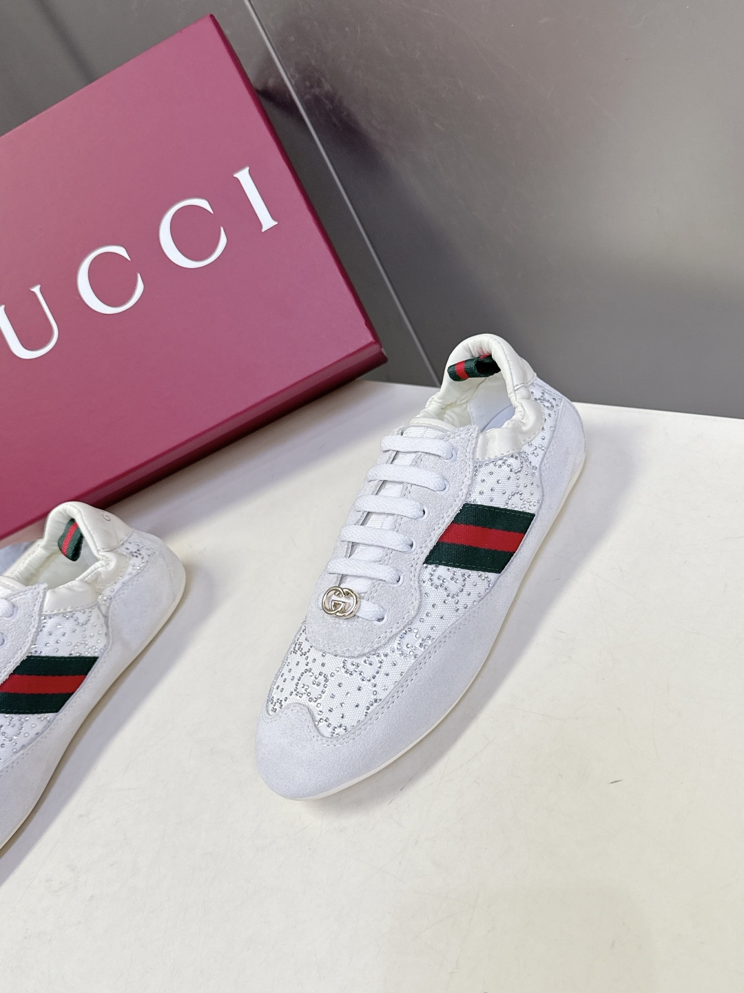 男装➕10 Gucci古驰Shift系列最新情侣款运动鞋系带休闲德训鞋超多明星网红种草 Gucci Sh