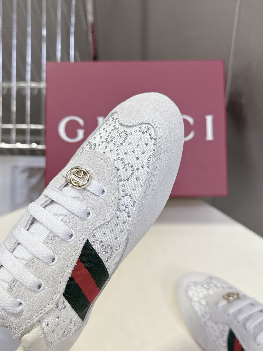 男装➕10 Gucci古驰Shift系列最新情侣款运动鞋系带休闲德训鞋超多明星网红种草 Gucci Sh