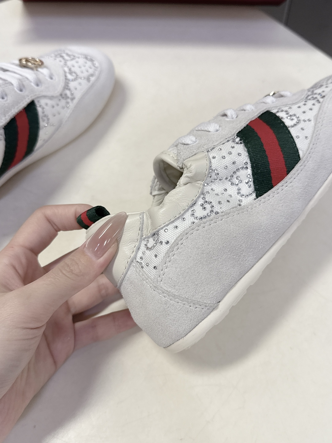 男装➕10 Gucci古驰Shift系列最新情侣款运动鞋系带休闲德训鞋超多明星网红种草 Gucci Sh