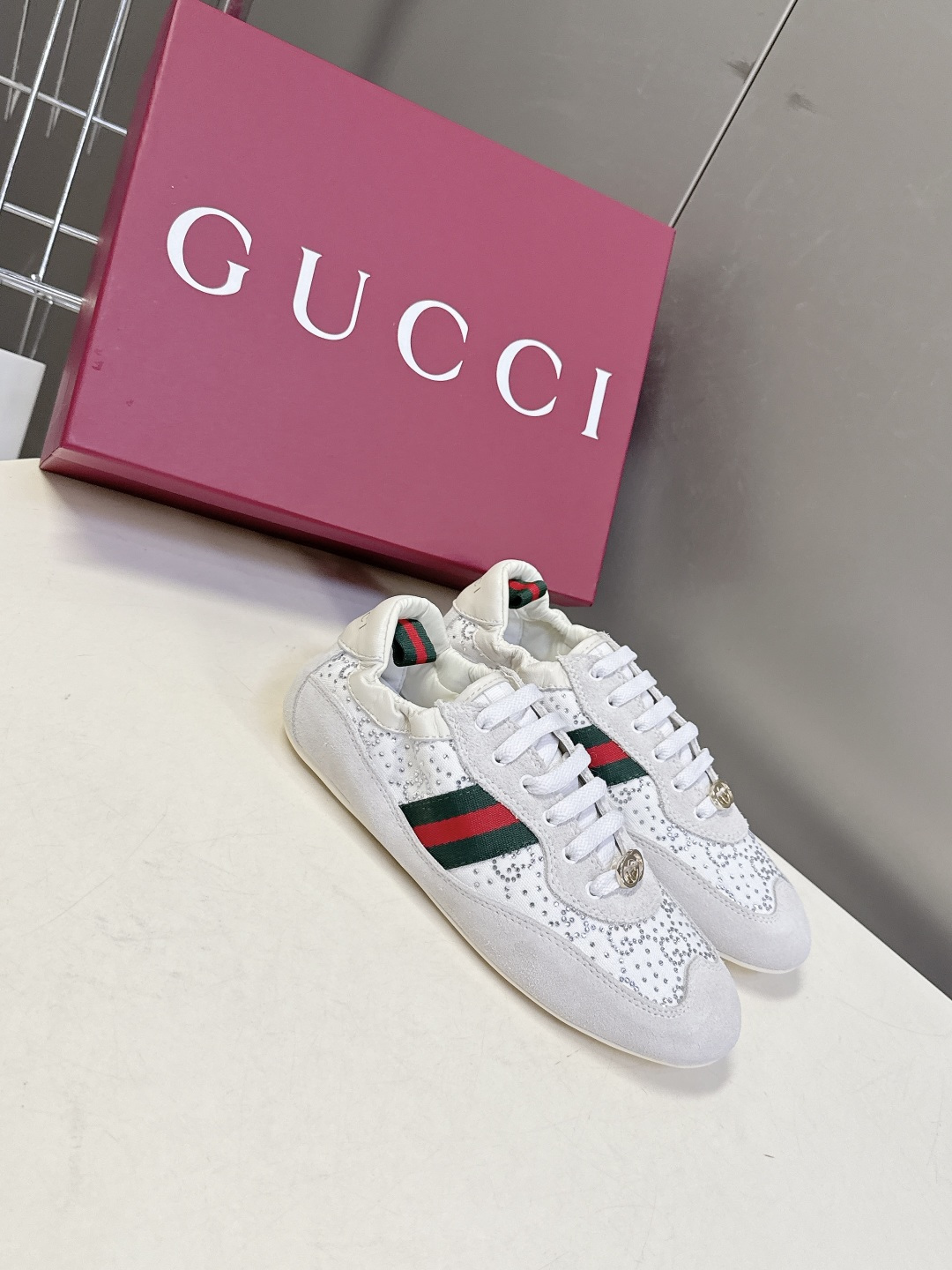 男装➕10 Gucci古驰Shift系列最新情侣款运动鞋系带休闲德训鞋超多明星网红种草 Gucci Sh