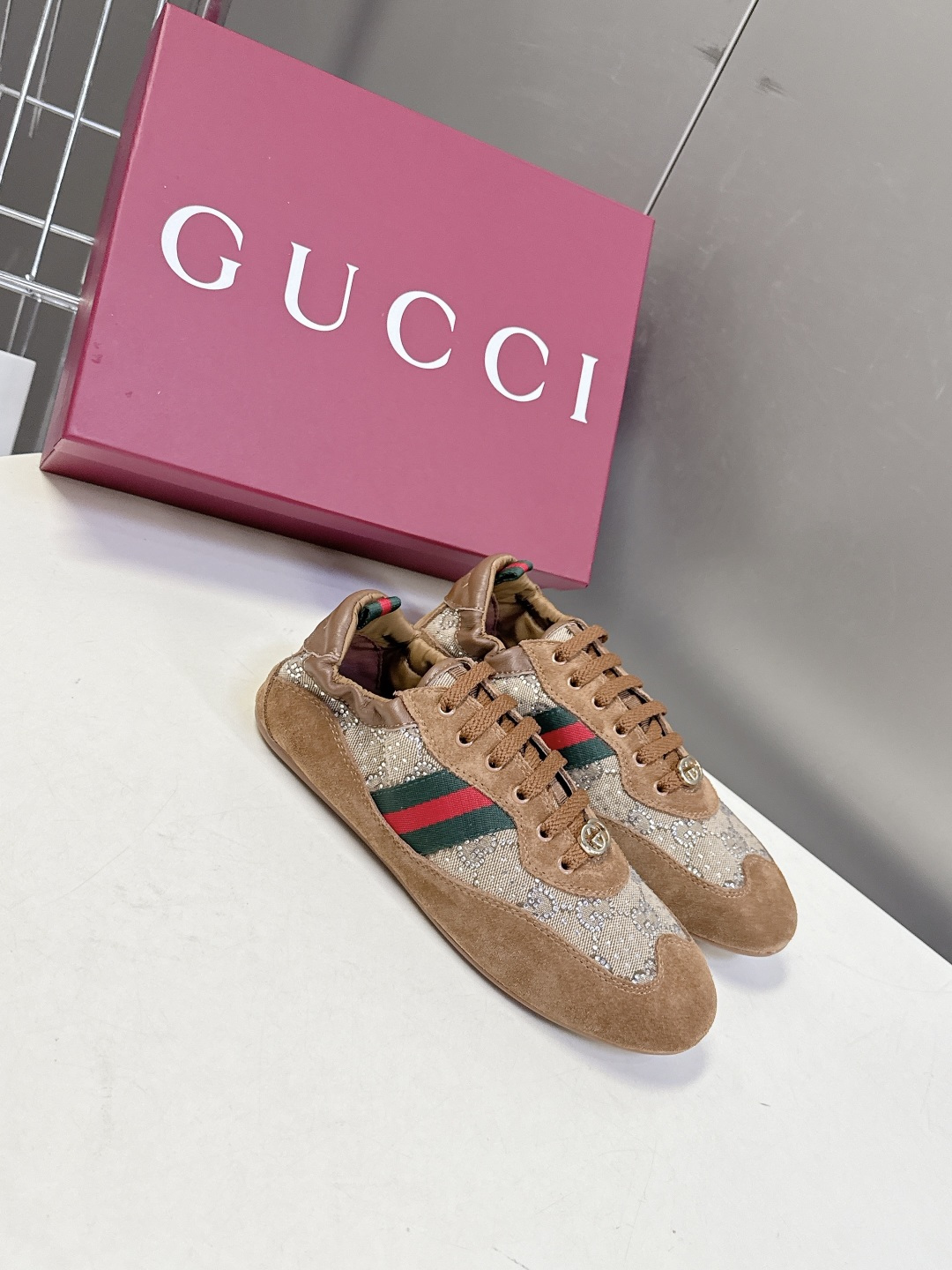 男装➕10 Gucci古驰Shift系列最新情侣款运动鞋系带休闲德训鞋超多明星网红种草 Gucci Sh