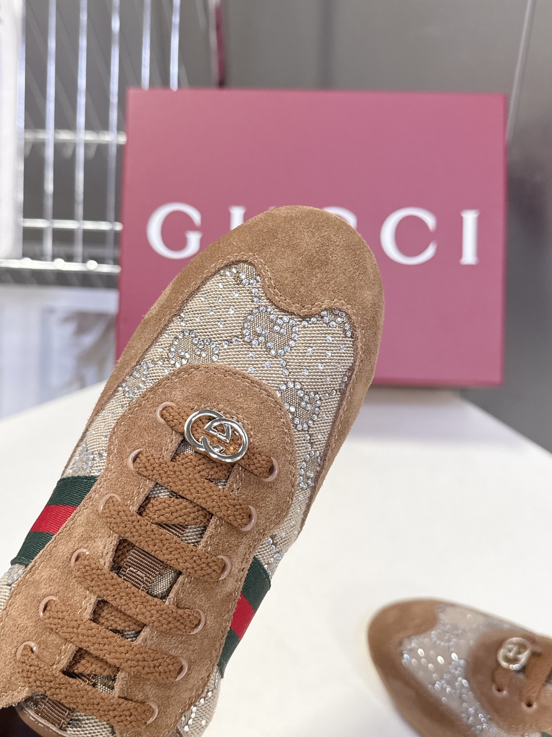 男装➕10 Gucci古驰Shift系列最新情侣款运动鞋系带休闲德训鞋超多明星网红种草 Gucci Sh