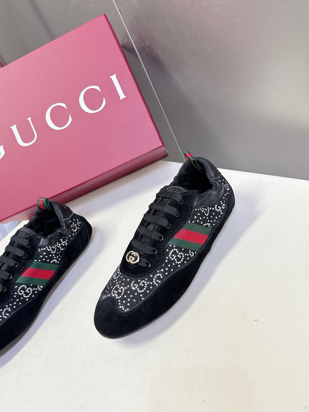男装➕10 Gucci古驰Shift系列最新情侣款运动鞋系带休闲德训鞋超多明星网红种草 Gucci Sh