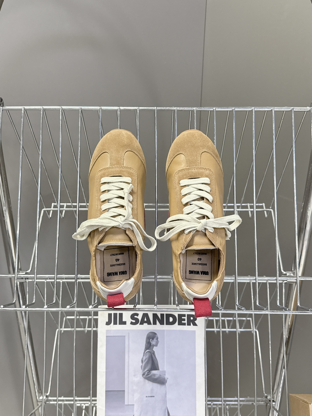 UMA WANG2026春夏最新款复古绑带 德训鞋 休闲鞋超多明星网红种草 内衬为细腻小羊皮，触感亲肤且