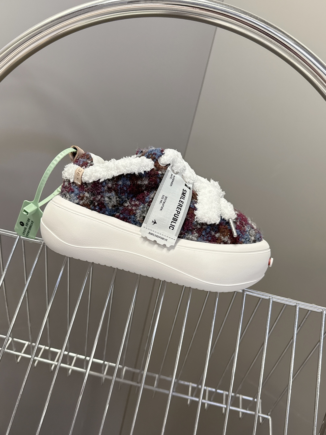 smilerpublic小众品牌2026春夏最新款开口笑情侣款面包鞋 超多明星网红种草 软软的厚底憨憨的