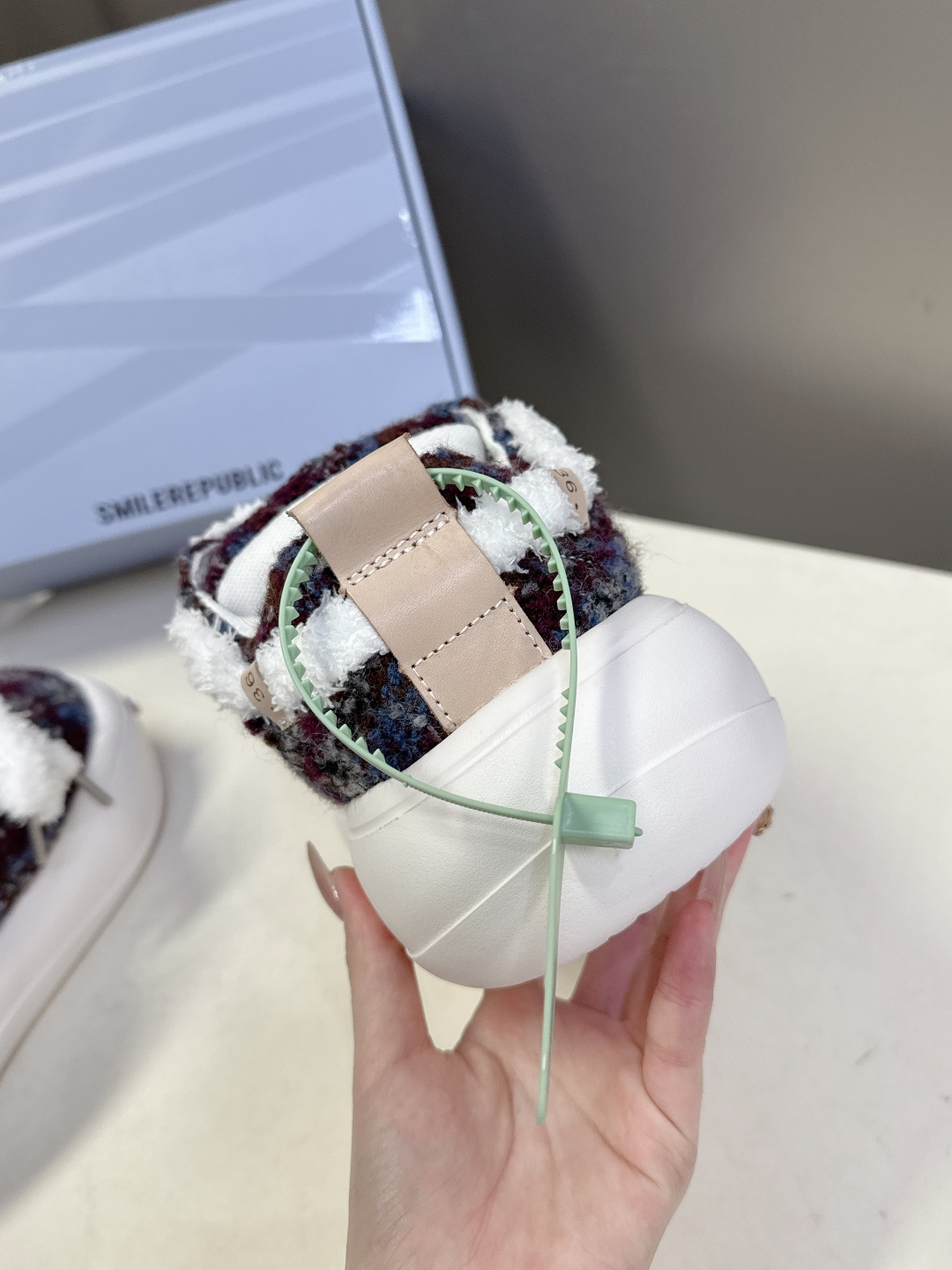 smilerpublic小众品牌2026春夏最新款开口笑情侣款面包鞋 超多明星网红种草 软软的厚底憨憨的