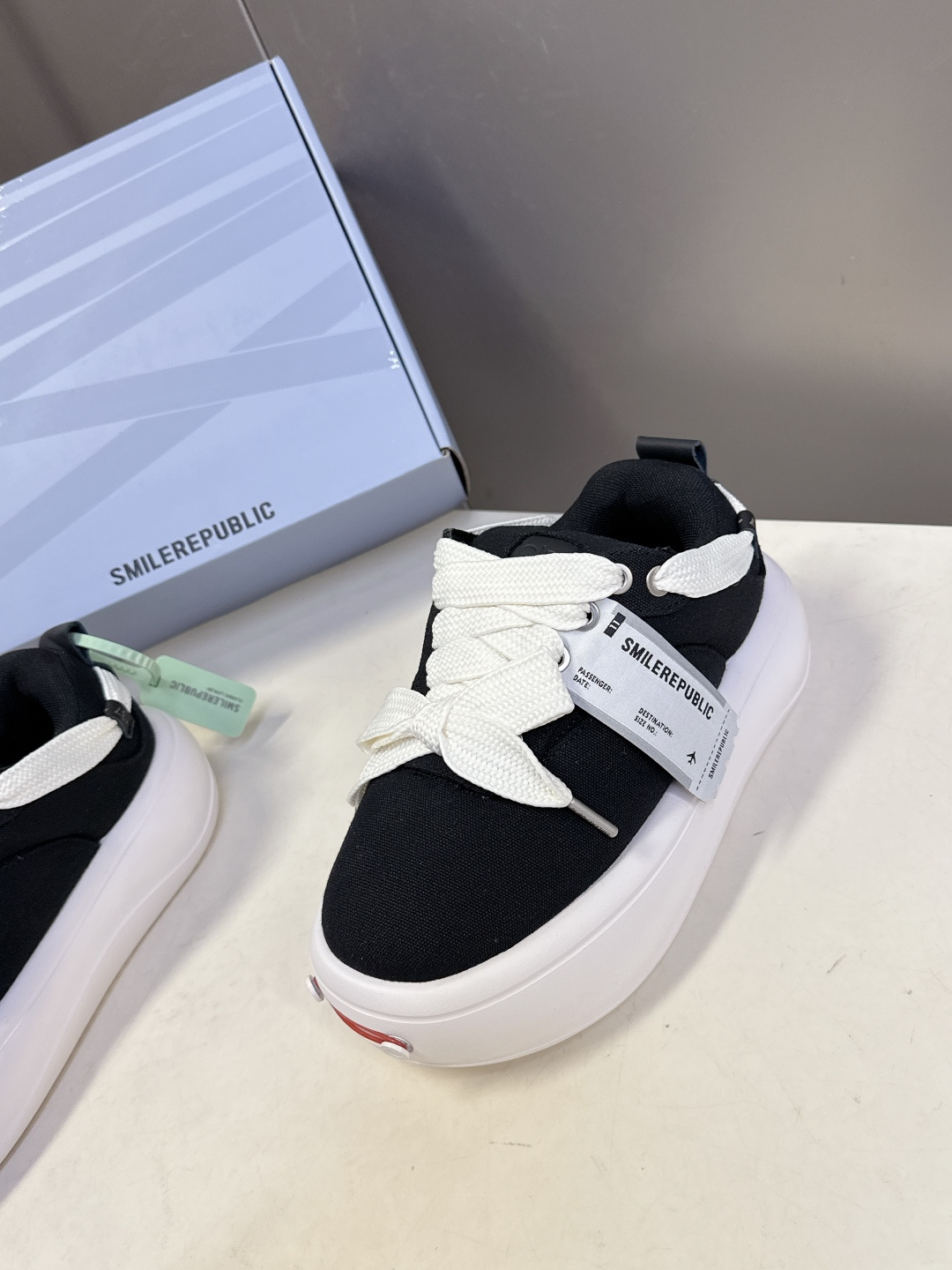 smilerpublic小众品牌2026春夏最新款开口笑情侣款面包鞋 超多明星网红种草 软软的厚底憨憨的