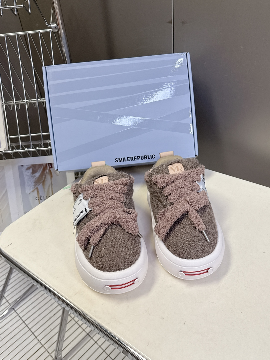 smilerpublic小众品牌2026春夏最新款开口笑情侣款面包鞋 超多明星网红种草 软软的厚底憨憨的