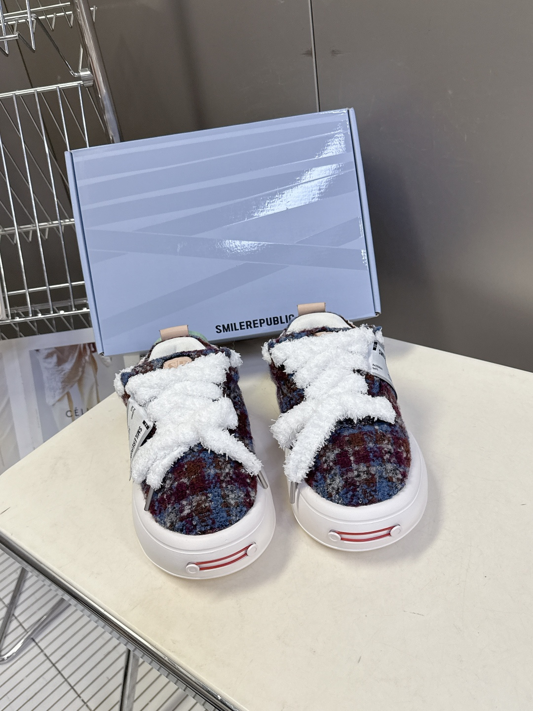 smilerpublic小众品牌2026春夏最新款开口笑情侣款面包鞋 超多明星网红种草 软软的厚底憨憨的