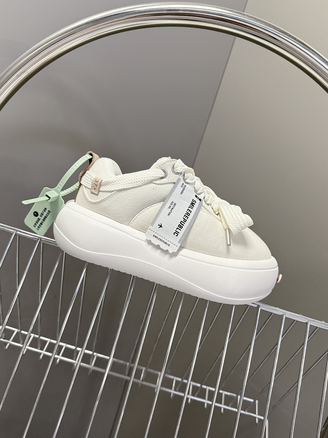 smilerpublic小众品牌2026春夏最新款开口笑情侣款面包鞋 超多明星网红种草 软软的厚底憨憨的