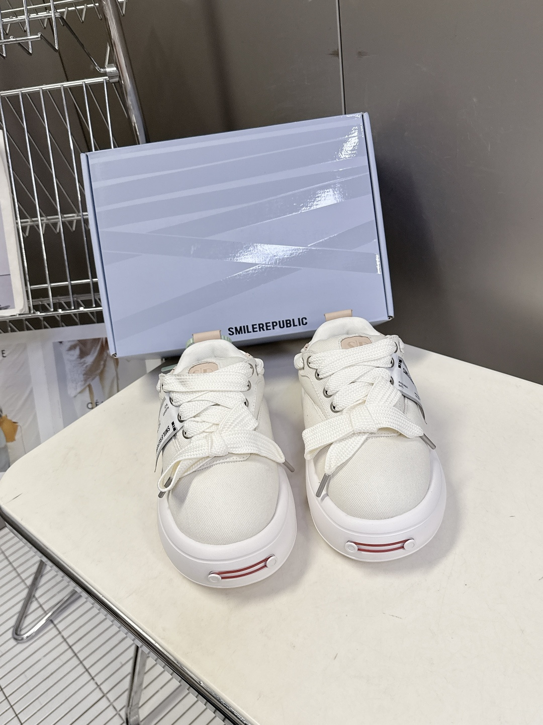 smilerpublic小众品牌2026春夏最新款开口笑情侣款面包鞋 超多明星网红种草 软软的厚底憨憨的