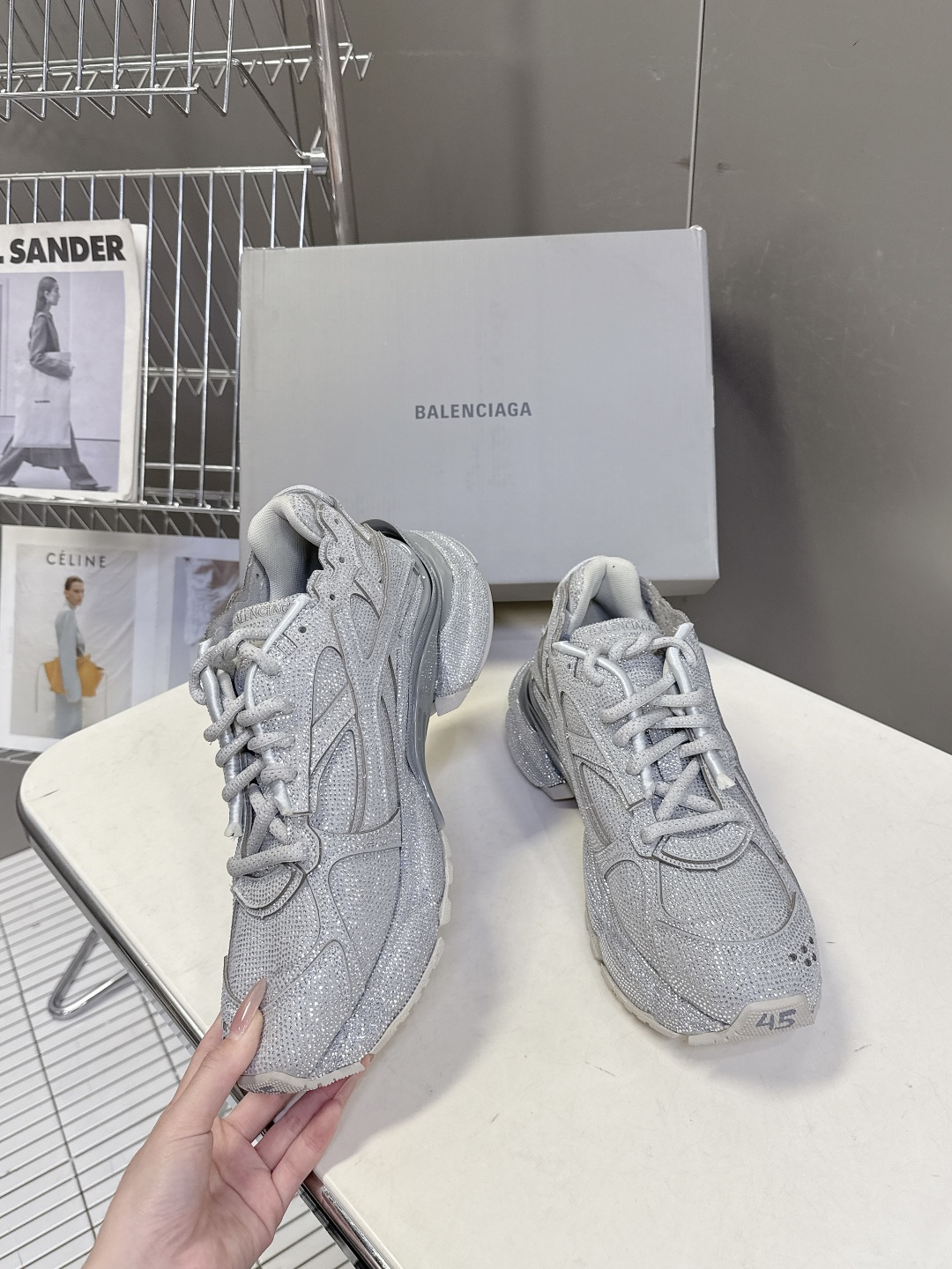 Balenciaga Balenciaga巴黎世家runner最新 水钻运动鞋