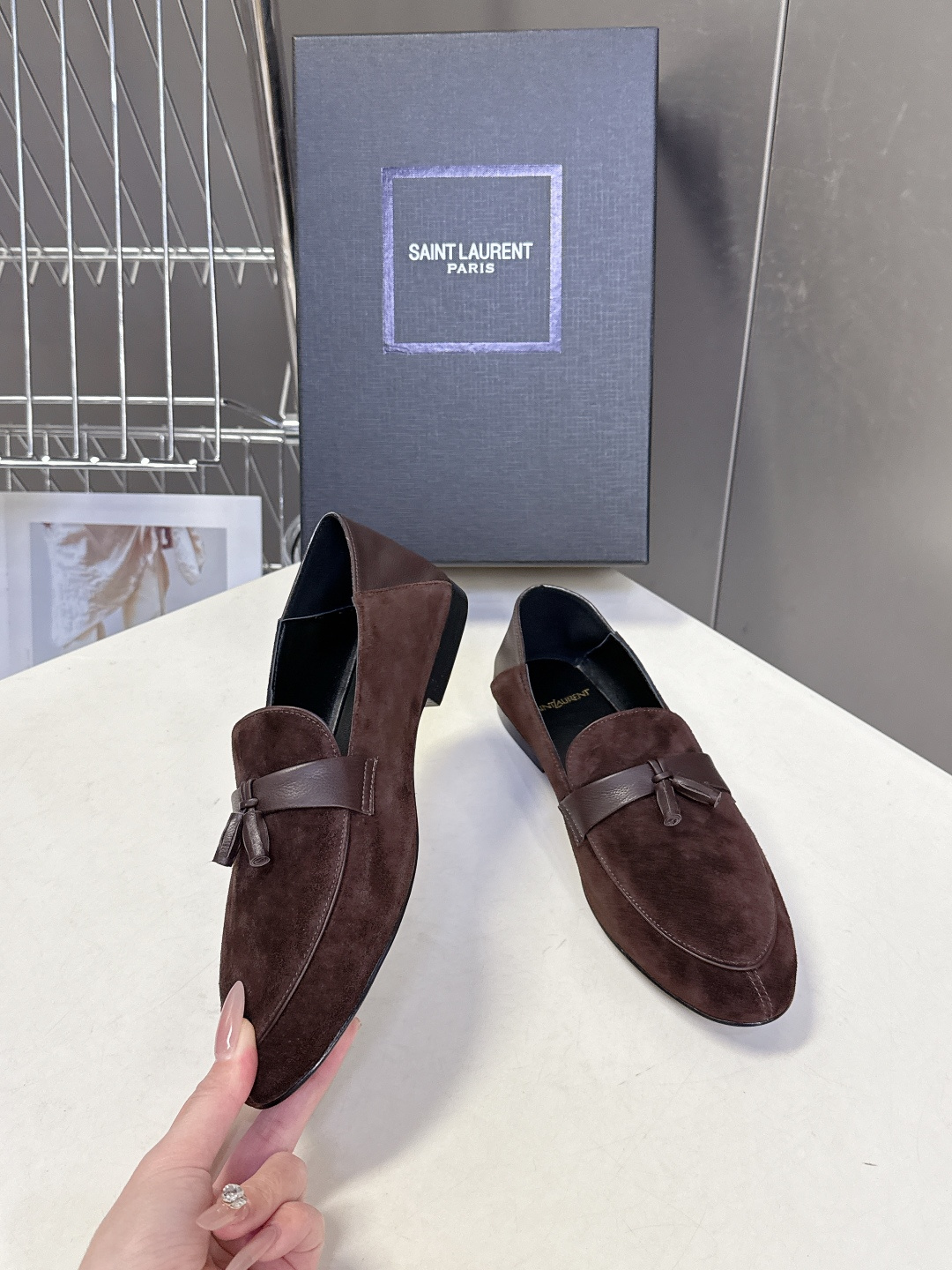 Saint Laurent圣罗兰经典乐福小皮鞋 超级超级无敌火爆的一个款这款我们家每个版面的五金扣都要开