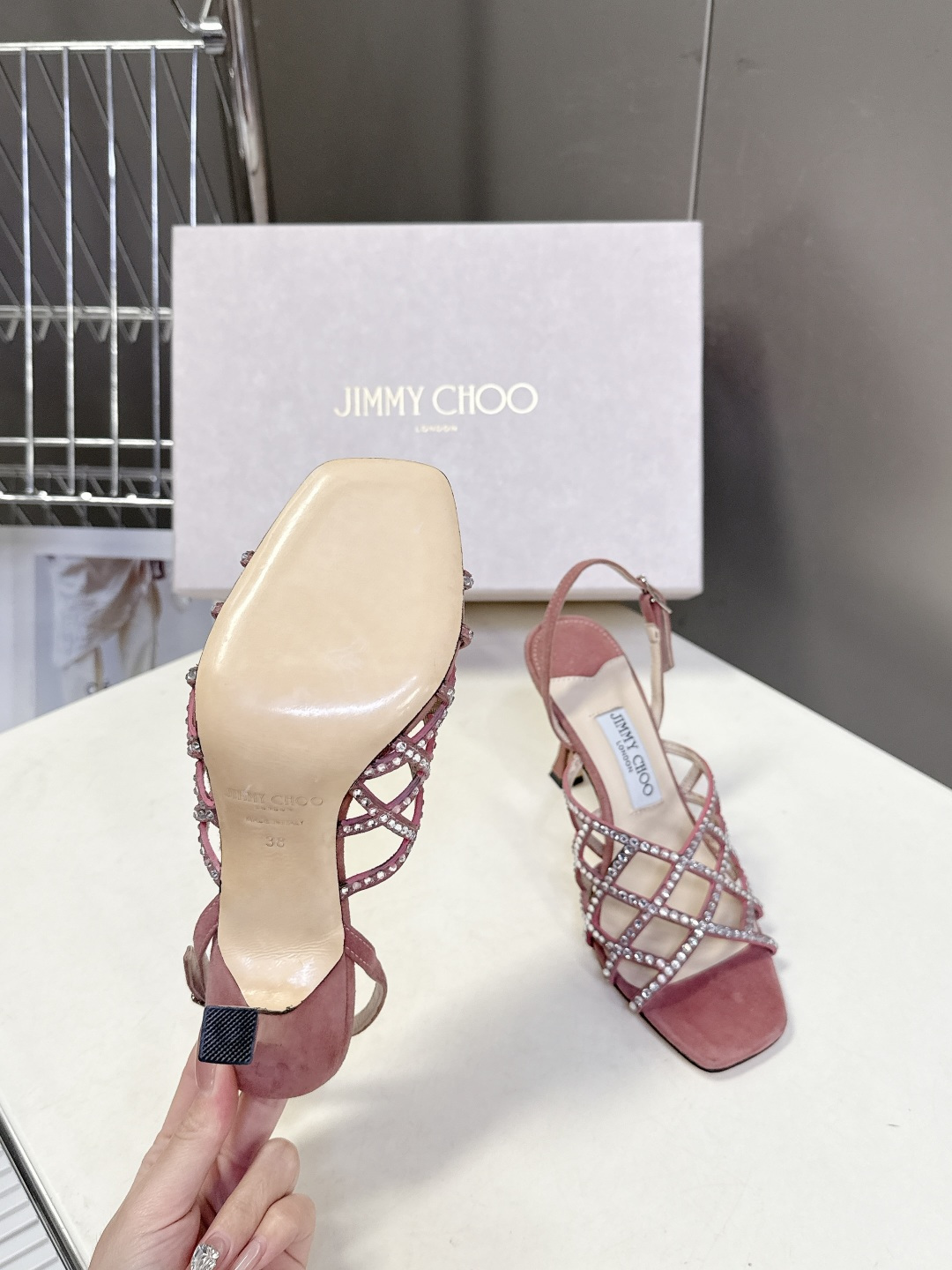 jimmy choo吉米周春夏最新款带钻时装鞋 超多明星时尚博主种草 每个女孩鞋柜都必须有一双JC时装鞋