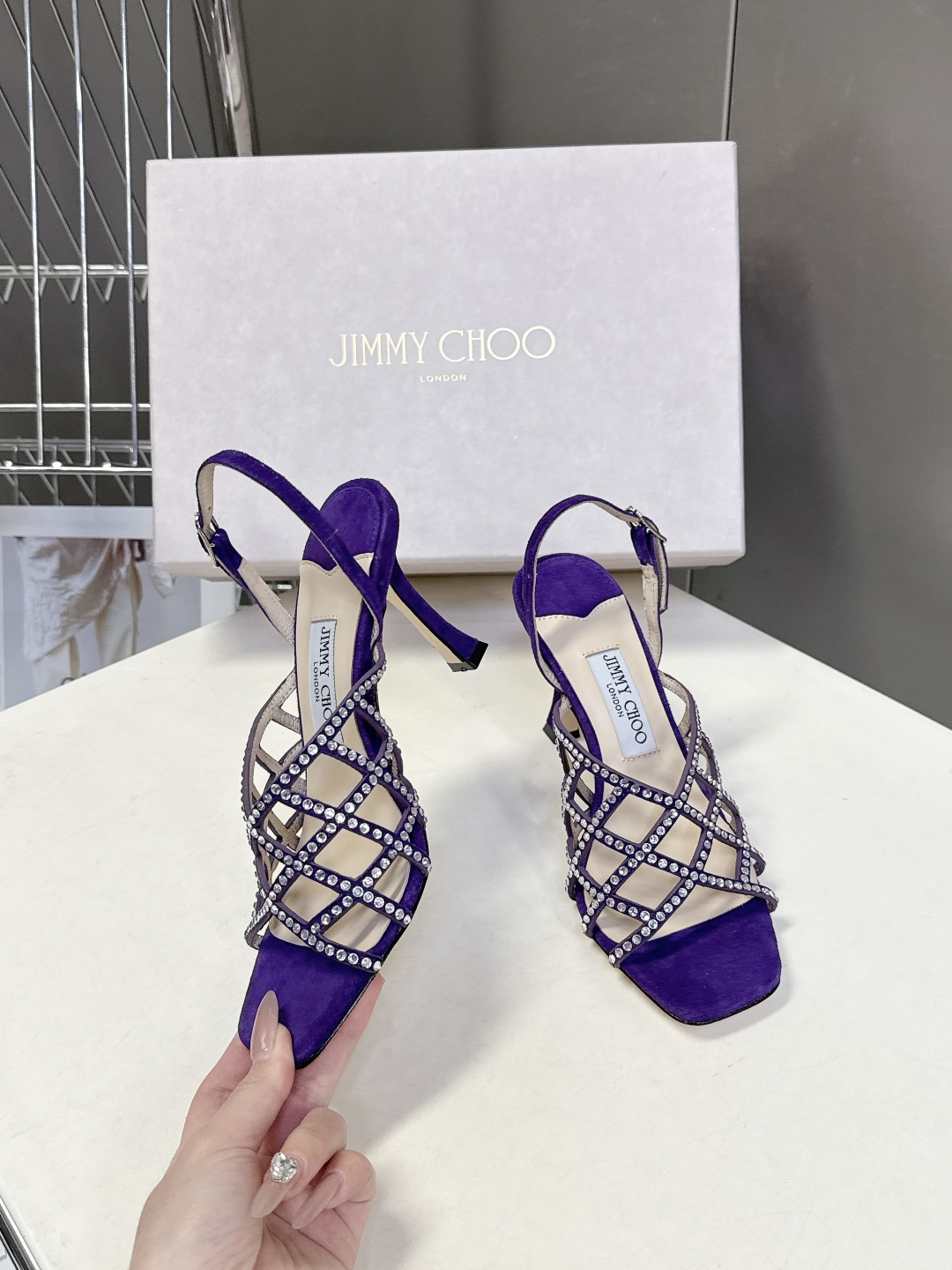 jimmy choo吉米周春夏最新款带钻时装鞋 超多明星时尚博主种草 每个女孩鞋柜都必须有一双JC时装鞋