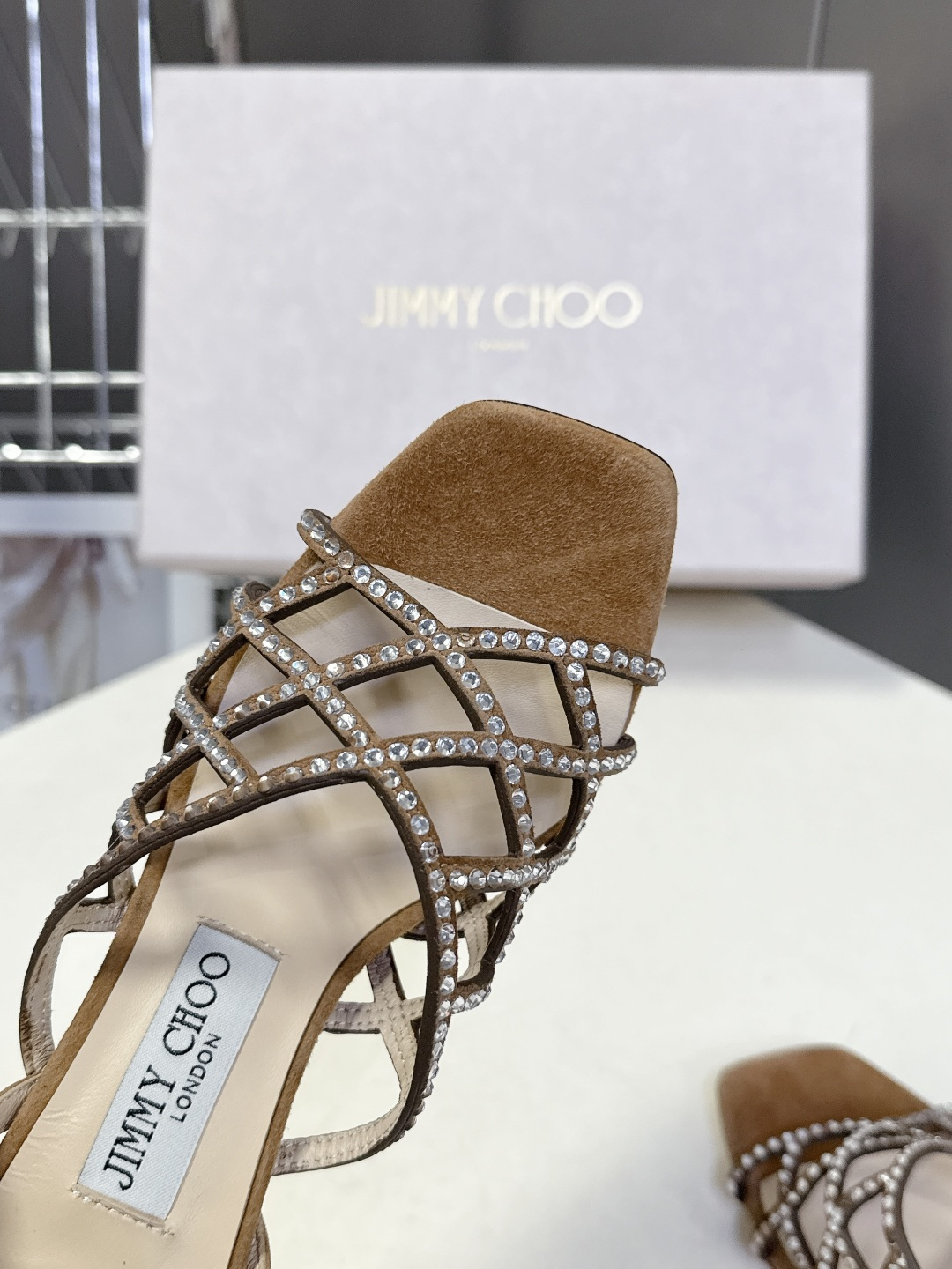 jimmy choo吉米周春夏最新款带钻时装鞋 超多明星时尚博主种草 每个女孩鞋柜都必须有一双JC时装鞋