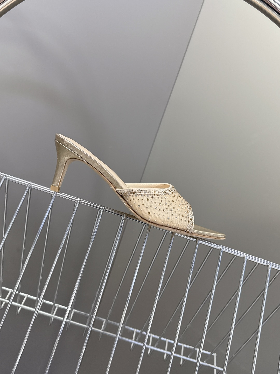 吉安维托·罗西Gianvito rossi 春夏最新款水晶鞋 仙女鞋 超多明星网红种草 鞋面进口高透气网