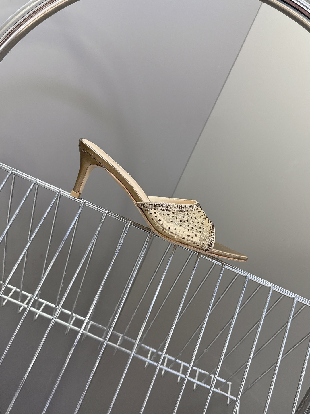 吉安维托·罗西Gianvito rossi 春夏最新款水晶鞋 仙女鞋 超多明星网红种草 鞋面进口高透气网