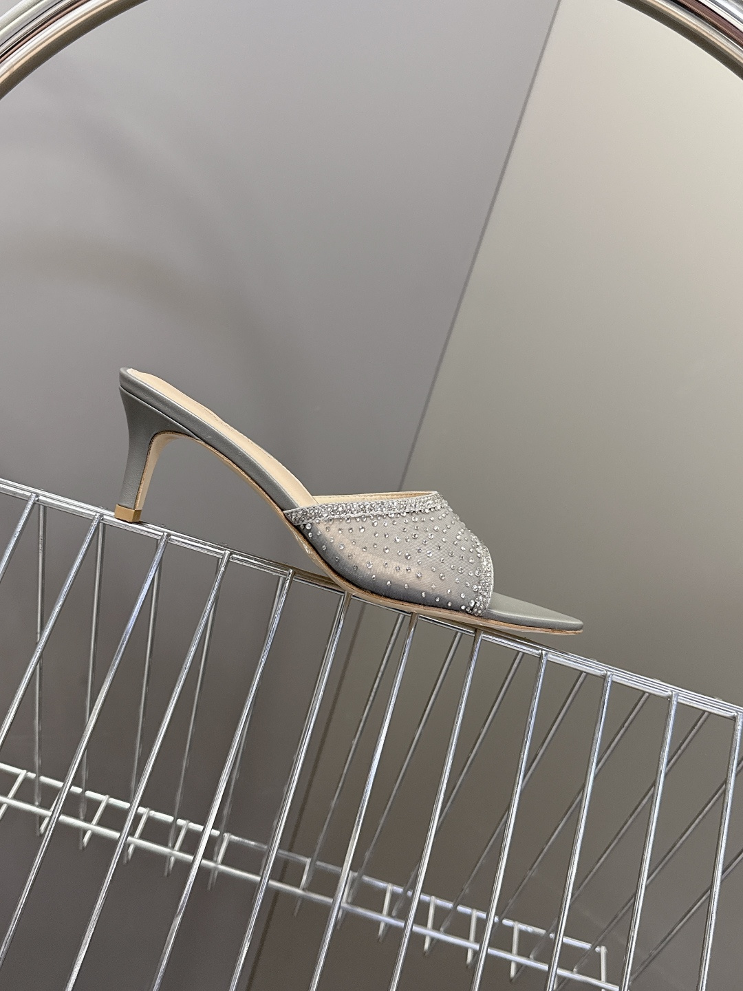 吉安维托·罗西Gianvito rossi 春夏最新款水晶鞋 仙女鞋 超多明星网红种草 鞋面进口高透气网