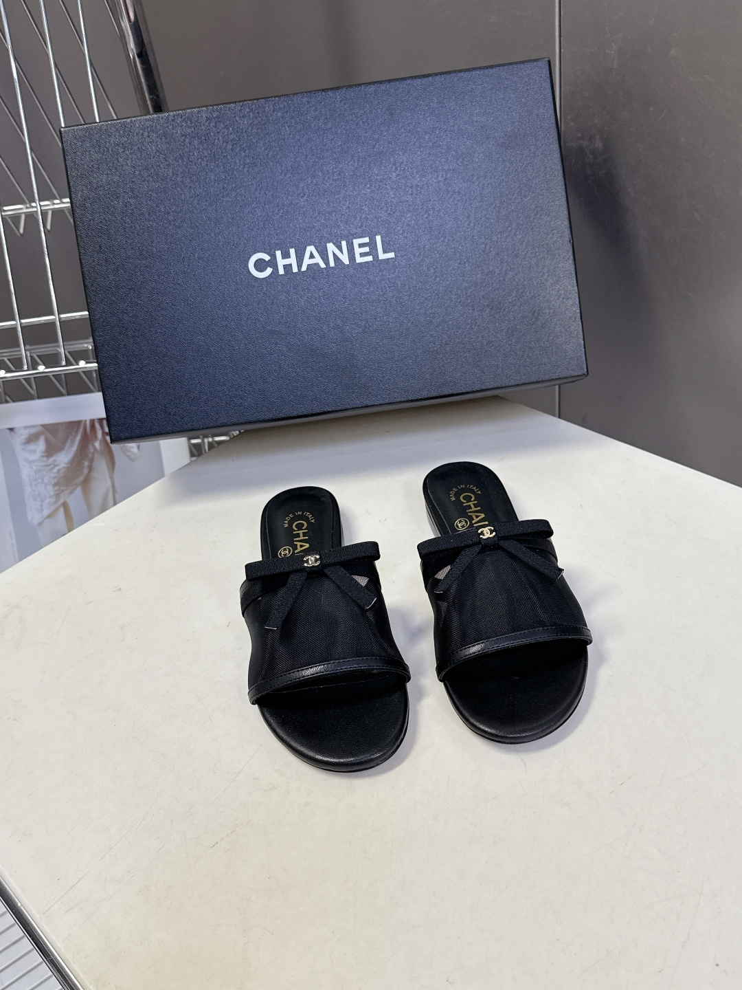 CHANEL香奈儿2026春夏最新款蝴蝶结拖鞋 超多明星时尚博主种草 夏天必备 大爆款‼️已经被它的美貌