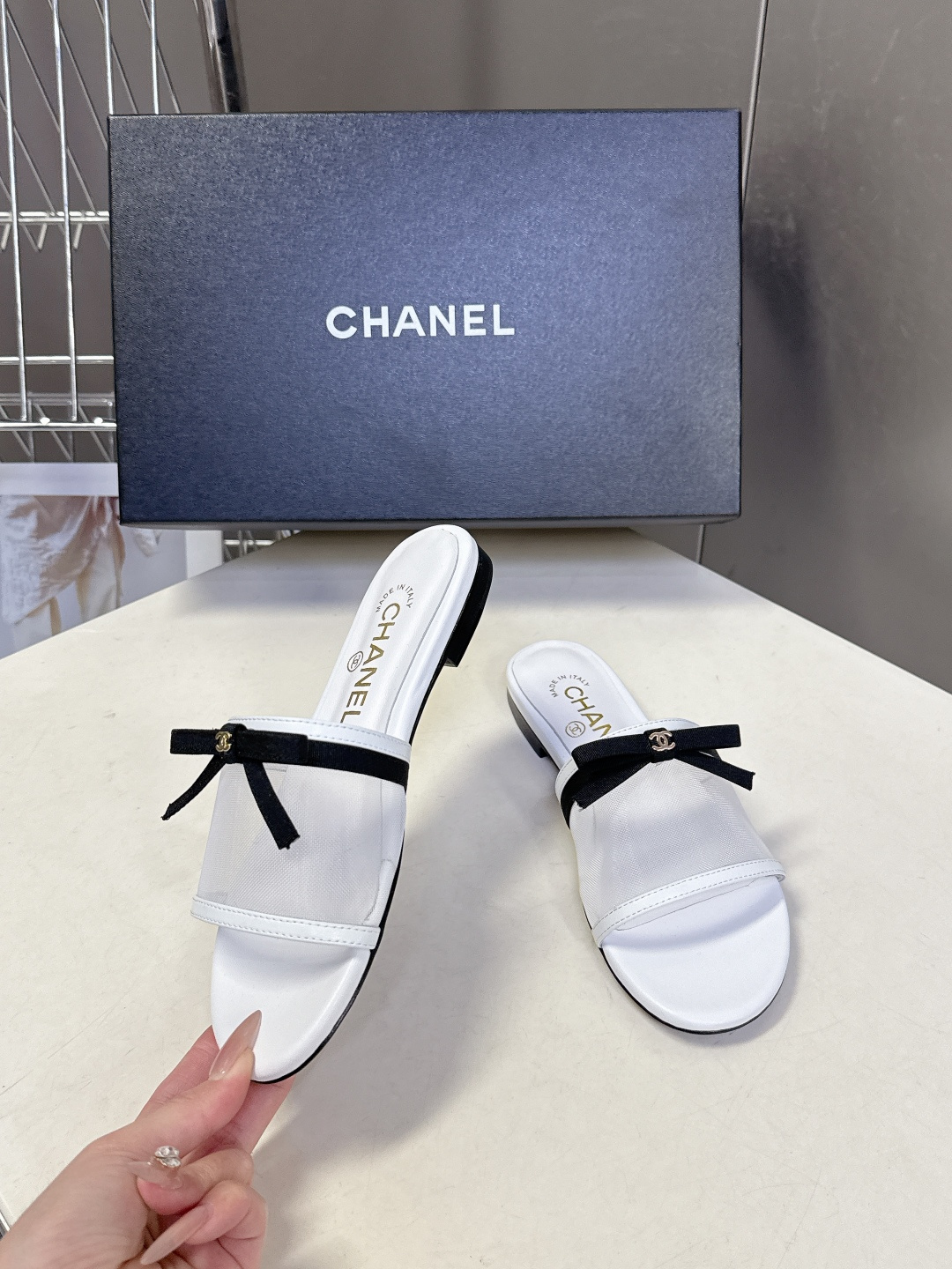 CHANEL香奈儿2026春夏最新款蝴蝶结拖鞋 超多明星时尚博主种草 夏天必备 大爆款‼️已经被它的美貌