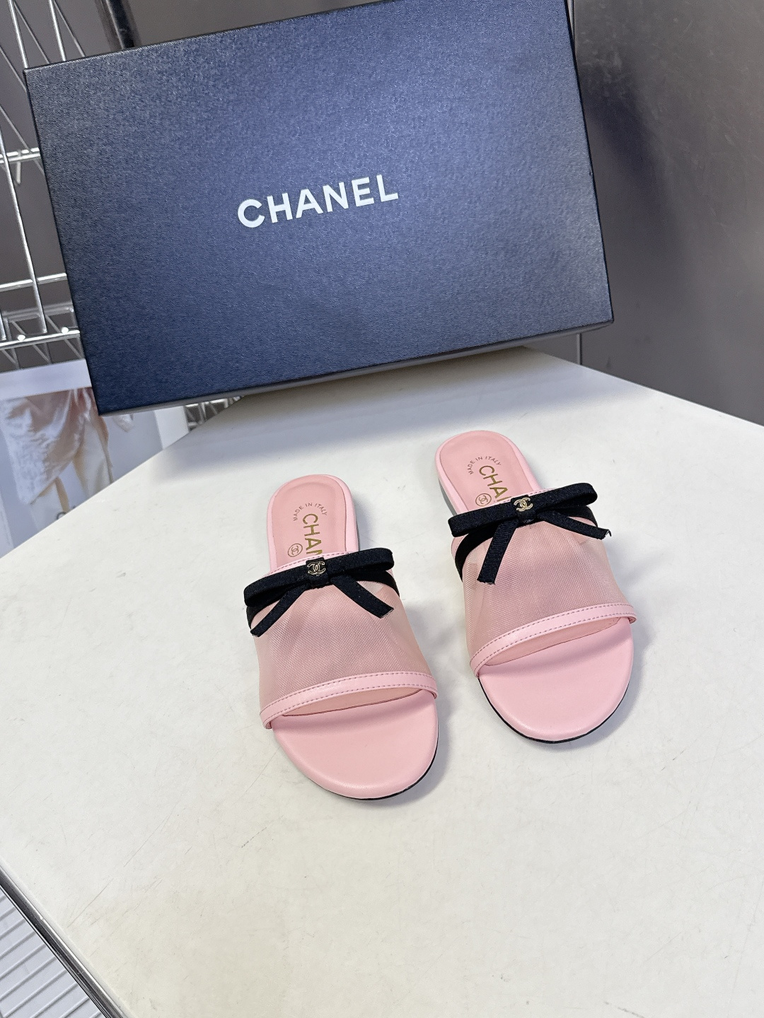 CHANEL香奈儿2026春夏最新款蝴蝶结拖鞋 超多明星时尚博主种草 夏天必备 大爆款‼️已经被它的美貌