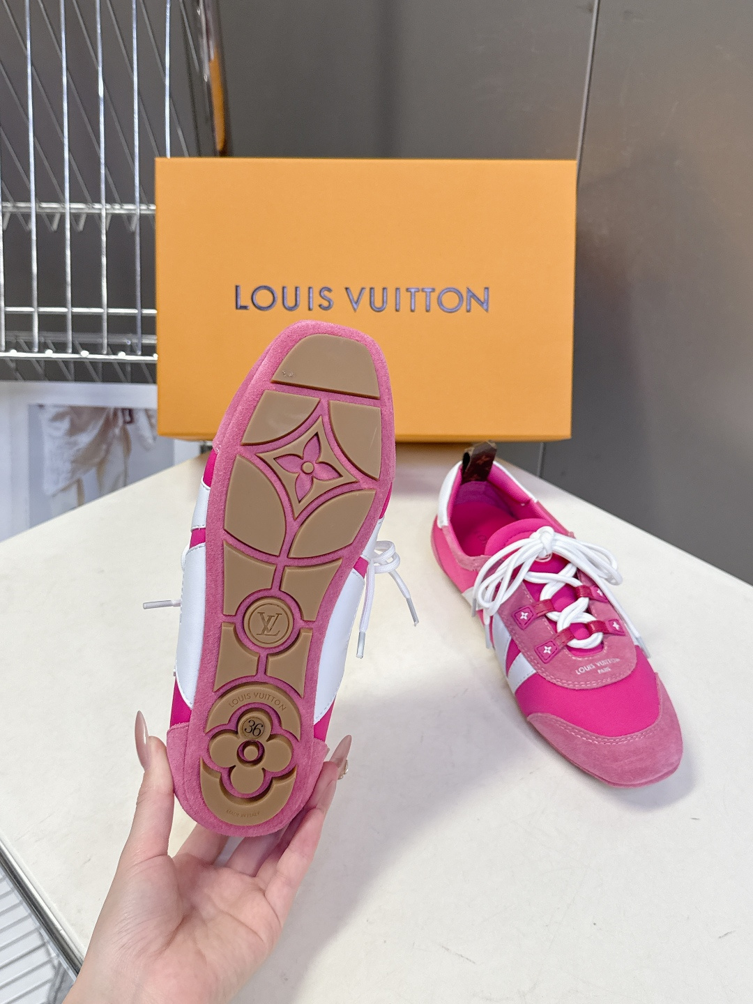 Louis Vuitton路易威登驴牌春夏Sneakerina系列 芭蕾运动鞋 德训鞋 平底鞋 原版三对