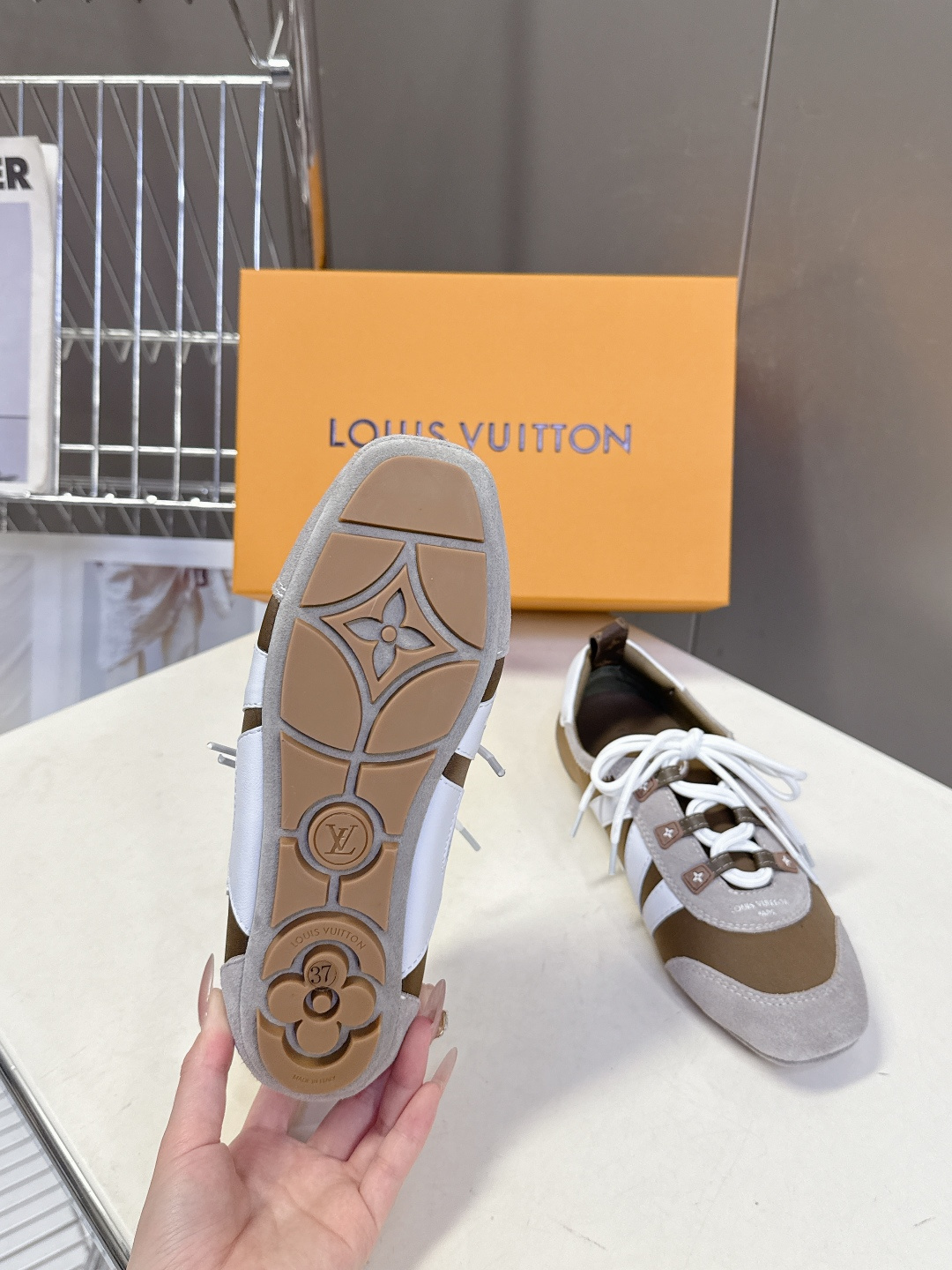 Louis Vuitton路易威登驴牌春夏Sneakerina系列 芭蕾运动鞋 德训鞋 平底鞋 原版三对