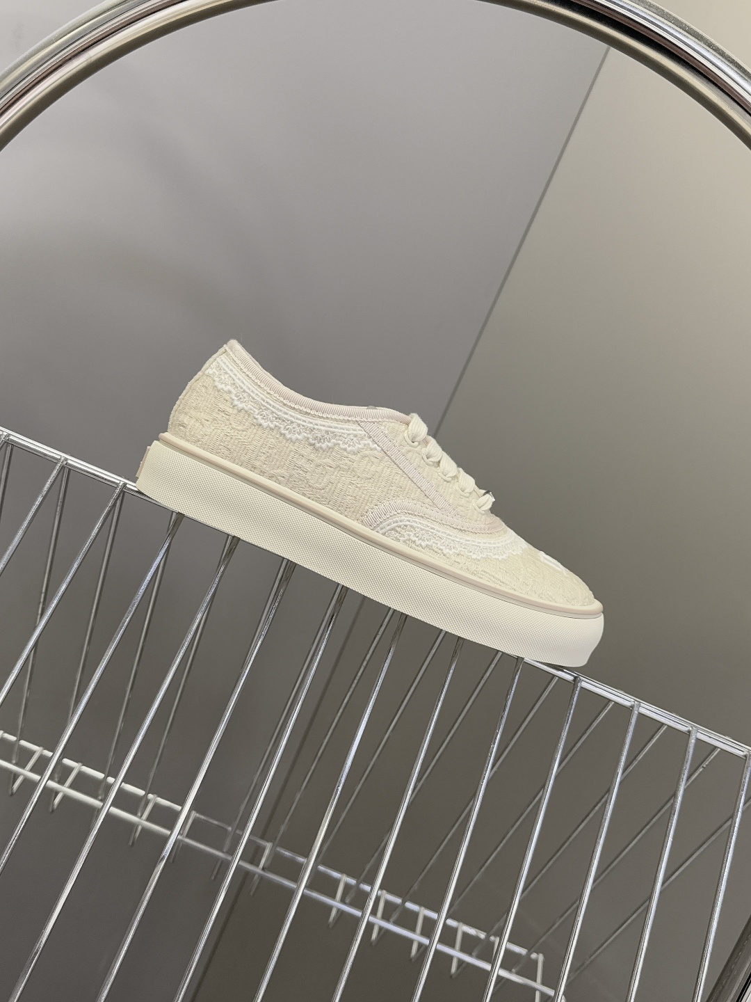 Dior迪奥2026春夏最新款Saltwind 系列复古老花蕾丝帆布鞋 超多明星网红种草 这款乔纳森·安