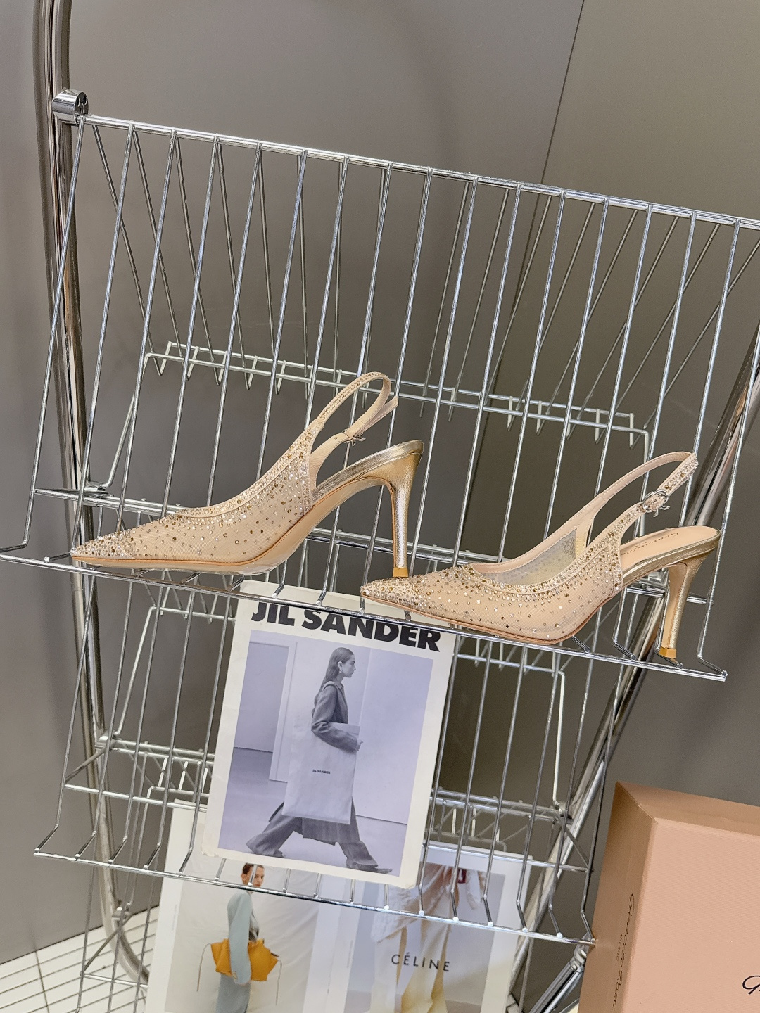 吉安维托·罗西Gianvito rossi 春夏最新款水晶鞋 仙女鞋 超多明星网红种草 鞋面进口高透气网