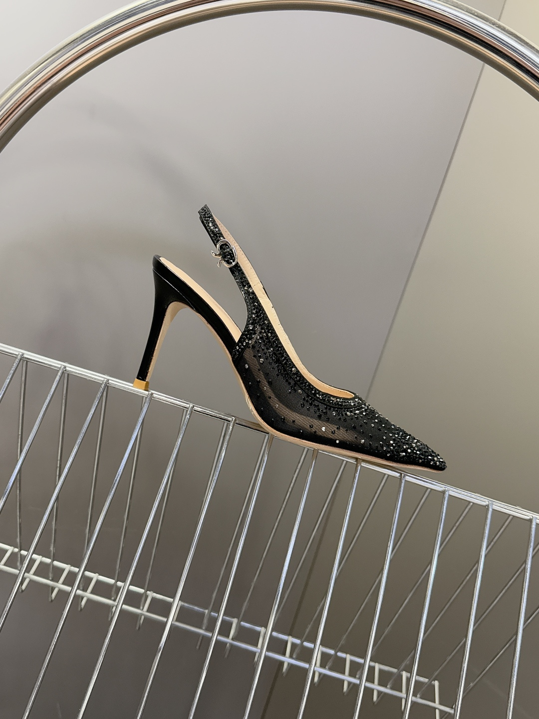 吉安维托·罗西Gianvito rossi 春夏最新款水晶鞋 仙女鞋 超多明星网红种草 鞋面进口高透气网