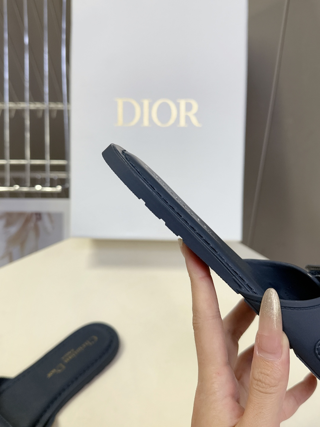 Dior迪奥经典魔术贴扣凉一体拖鞋 高版本GO原版完美复刻 最流行的配色面料 层次感超强 原版开模高档T