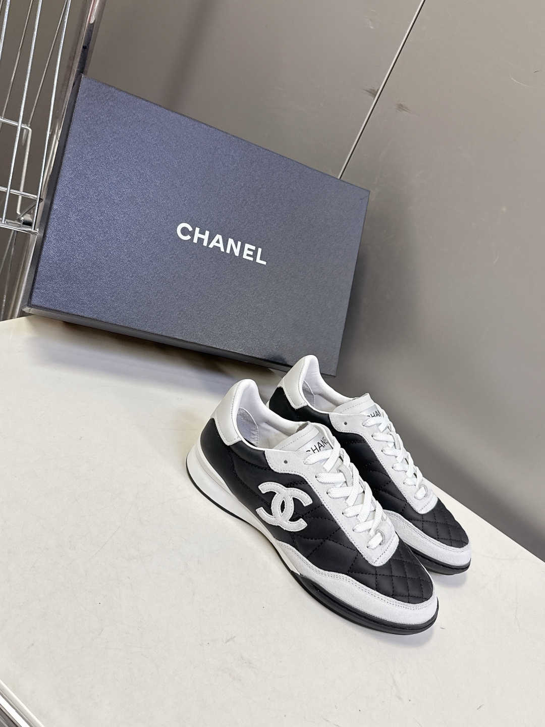 CHANEL香奈儿菱格纹棒球鞋 网球鞋 休闲 运动鞋原版购入开发 做货 小香最新隐藏款网球鞋软菱格纹 柔