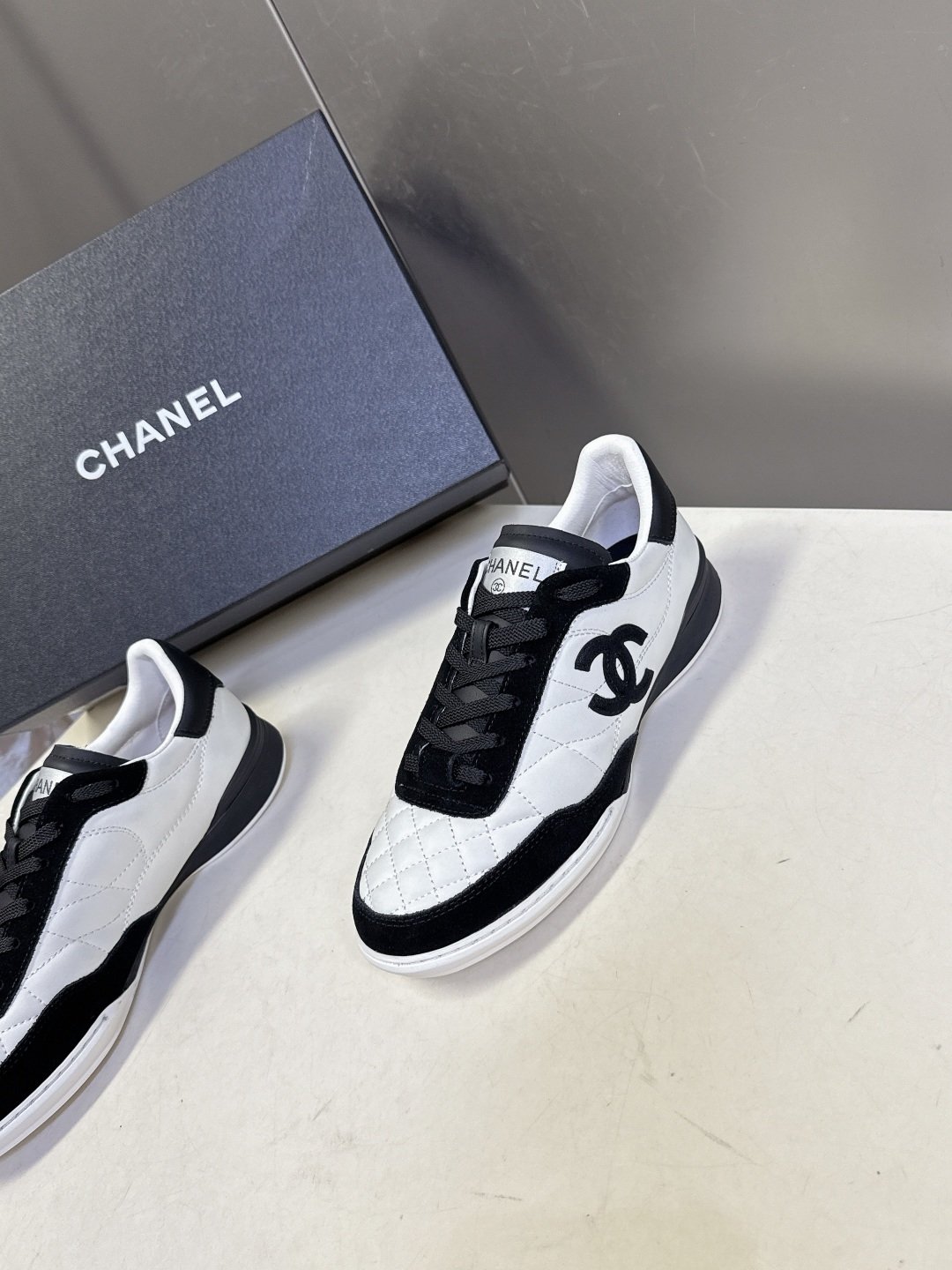 CHANEL香奈儿菱格纹棒球鞋 网球鞋 休闲 运动鞋原版购入开发 做货 小香最新隐藏款网球鞋软菱格纹 柔