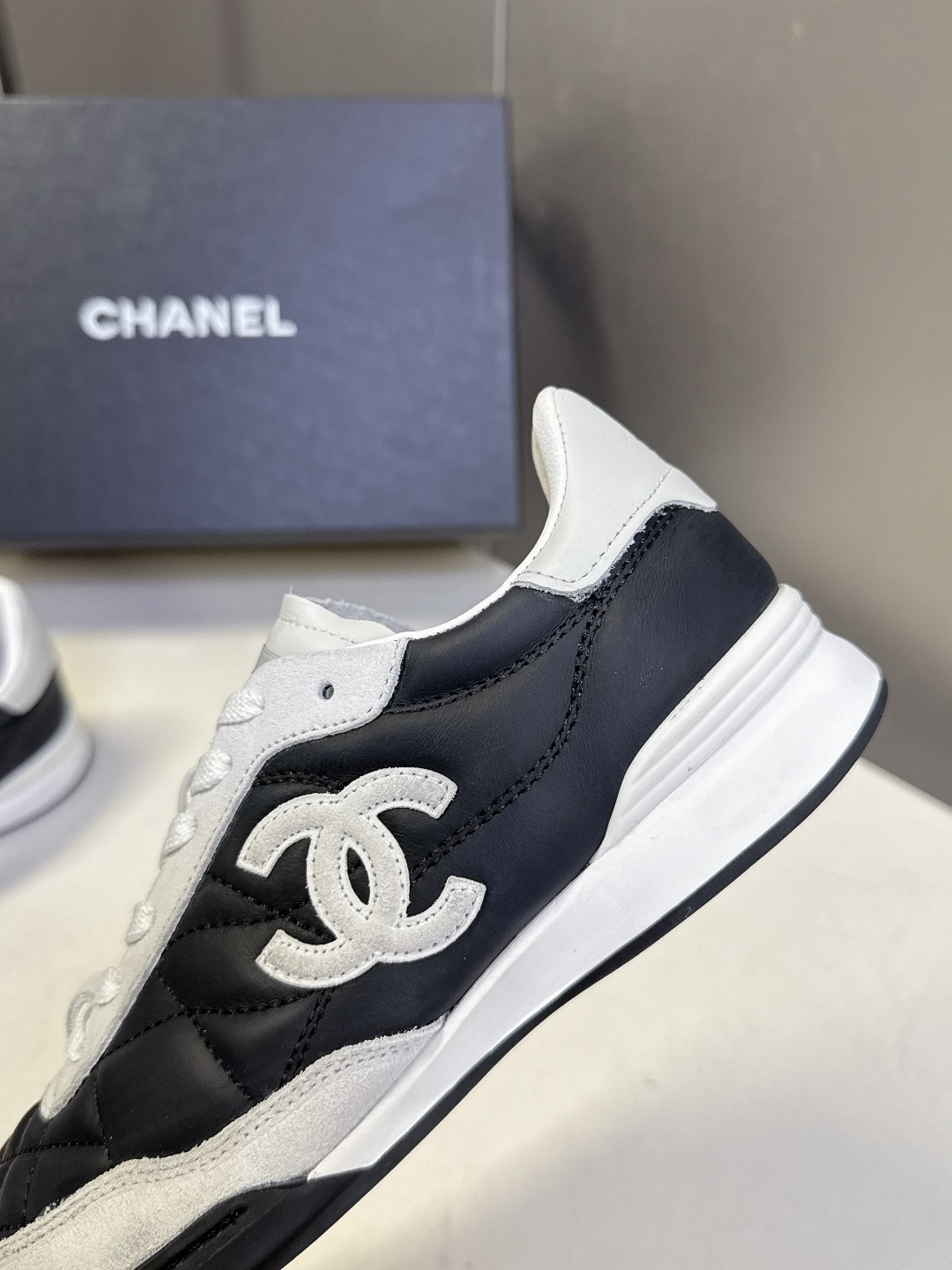 CHANEL香奈儿菱格纹棒球鞋 网球鞋 休闲 运动鞋原版购入开发 做货 小香最新隐藏款网球鞋软菱格纹 柔