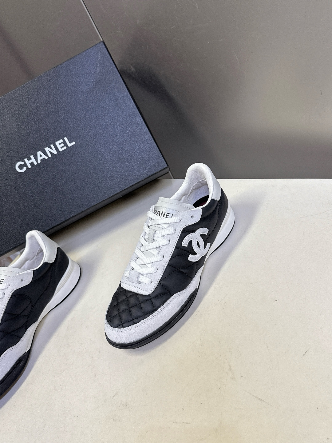 CHANEL香奈儿菱格纹棒球鞋 网球鞋 休闲 运动鞋原版购入开发 做货 小香最新隐藏款网球鞋软菱格纹 柔