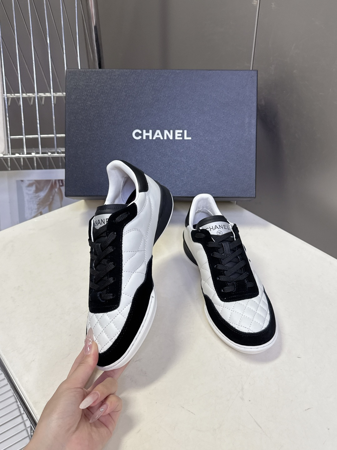 CHANEL香奈儿菱格纹棒球鞋 网球鞋 休闲 运动鞋原版购入开发 做货 小香最新隐藏款网球鞋软菱格纹 柔