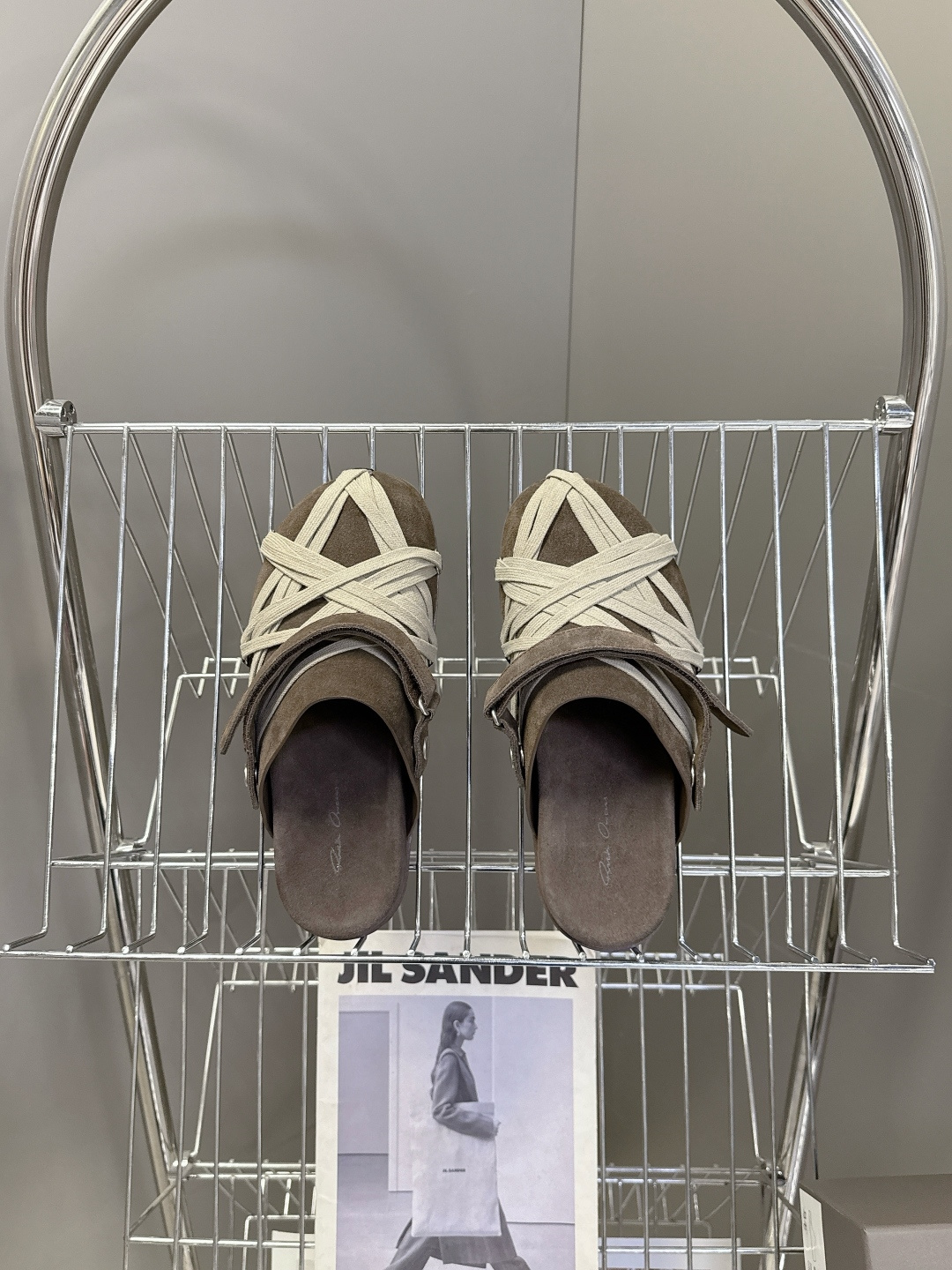 Rickowens 欧文斯疯狂绑带情侣款拖鞋 麂皮黑色 年度“鞋王”区分市面所有版本 纯手工打造纯原，非