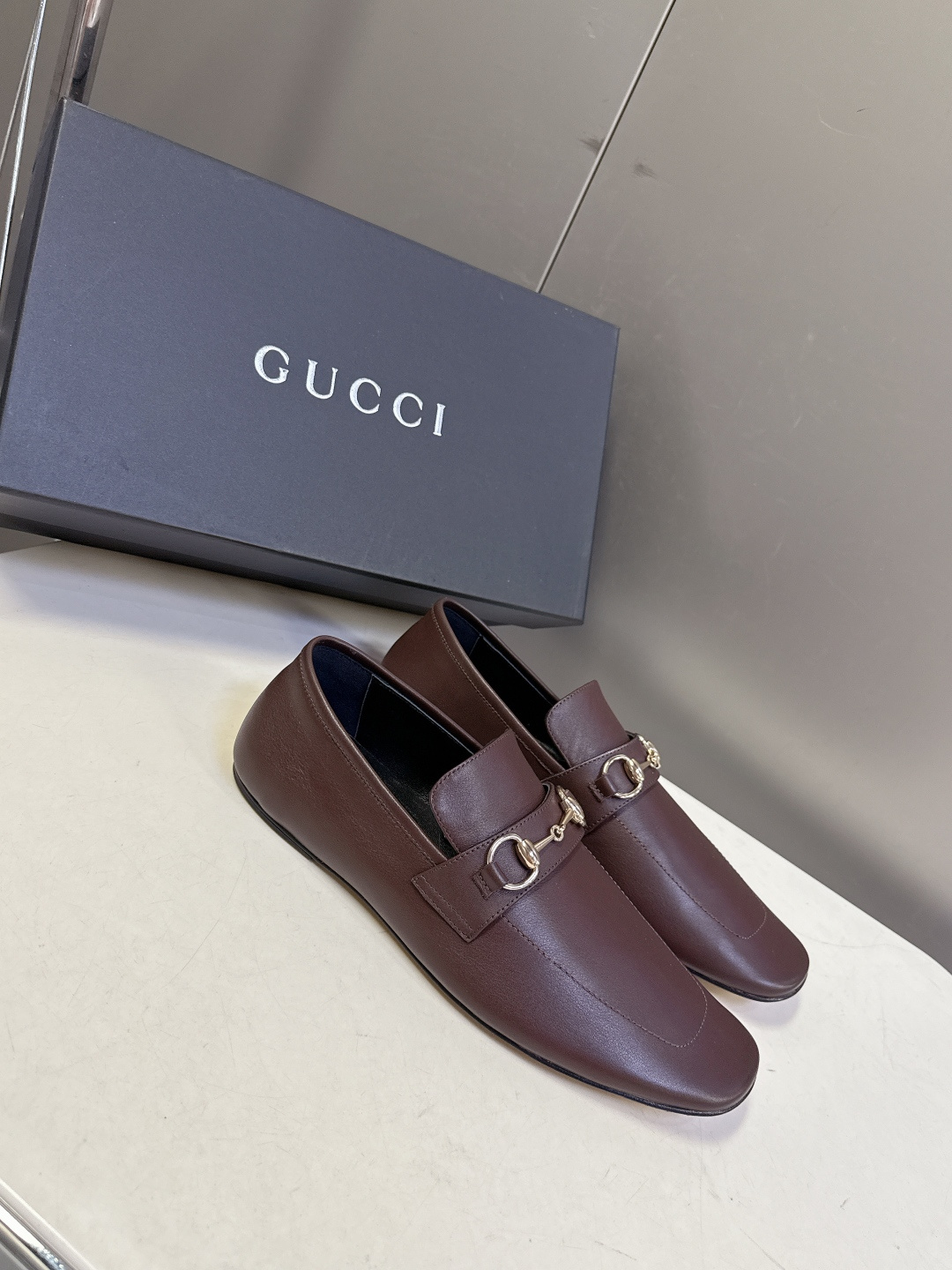 Gucci古驰春夏最新走秀情侣款马衔扣方头乐福鞋超多明星网红种草 正品购入细节完美复刻 设计师Demna