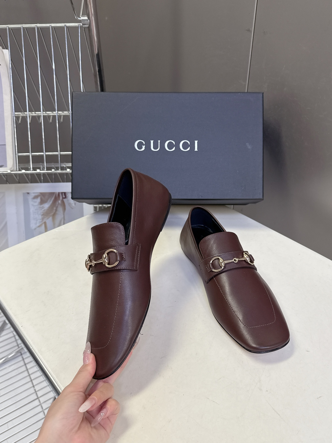 Gucci古驰春夏最新走秀情侣款马衔扣方头乐福鞋超多明星网红种草 正品购入细节完美复刻 设计师Demna