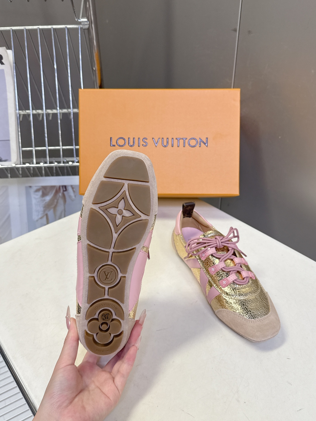 Louis Vuitton路易威登驴牌春夏Sneakerina系列 芭蕾运动鞋 德训鞋 平底鞋 原版三对