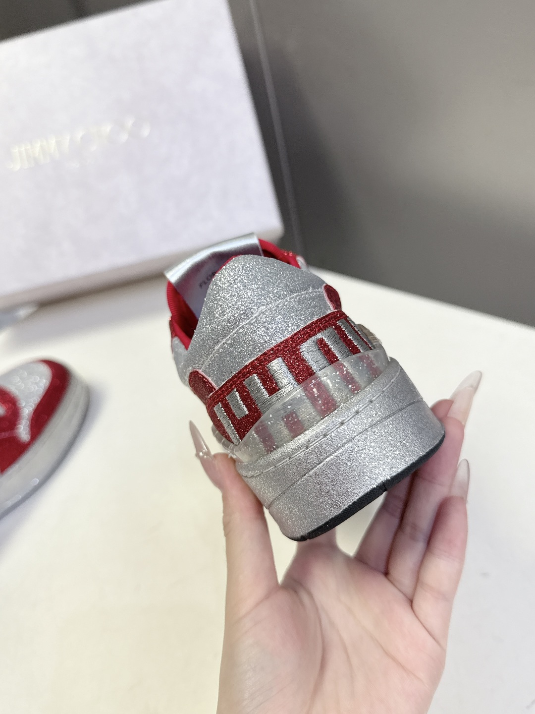 Jimmy Choo 吉米周FLORENT春夏最新款 滑板鞋 休闲鞋王一博央视春晚舞台同款 专柜断货王 